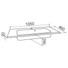 AquaPanna  TRESS 100 mosdó (1050x460x160/20/130)