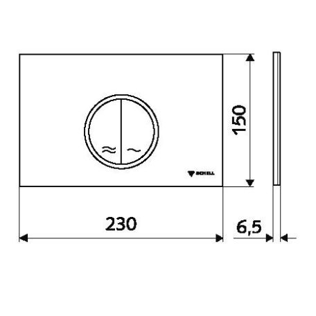 SCHELL MONTUS CIRCUM WC nyomólap, fehér