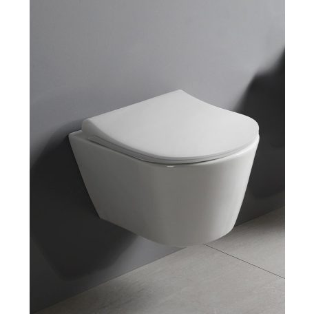 SAPHO AVVA RIMLESS fali WC beépített bidézuhannyal, 35,5x53cm