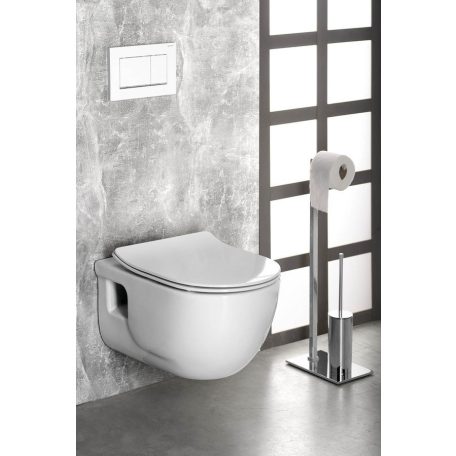 SAPHO BRILLA RIMLESS fali WC beépített bidézuhannyal, 36,5x53cm 