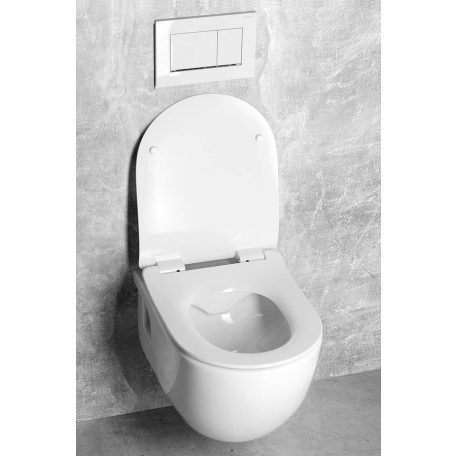 SAPHO BRILLA RIMLESS, fali WC, 36,5x53cm