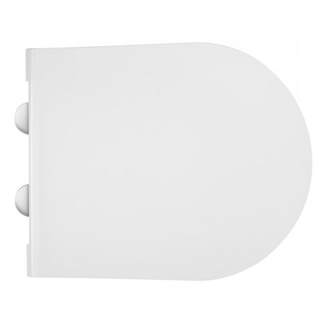 SAPHO AVVA SLIM WC-ülőke, soft close, króm/fehér 