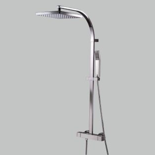 HSK RS Square termosztátos zuhanyszett, 1030x454 mm, króm