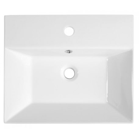 10SF50051 AQUALINE Mosdó, pultra ültethető vagy falra szerelhető 50x42 cm