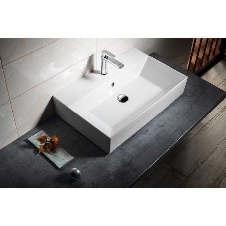 SAPHO AQUALINE SISTEMA kerámiamosdó, pultra vagy falra szerelhető, 70x42cm