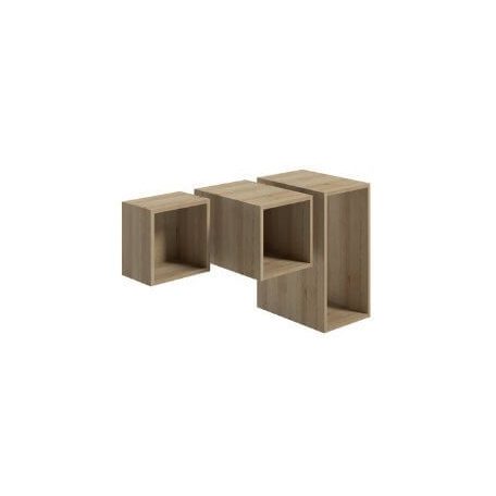 O NAS KUBIK A30 TÁROLÓ, 300x300x450 mm, tölgy színben 