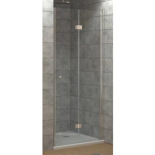   HSK NEW STYLE nyíló harmonikaajtó épített zuhanyfülkéhez 800 x 1920, JOBBOS, ALU-MATT