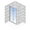  HSK NEW STYLE nyíló harmonikaajtó épített zuhanyfülkéhez 900x1920, BALOS, ALU-MATT