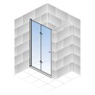 HSK NEW STYLE nyíló harmonikaajtó épített zuhanyfülkéhez 900x1920, BALOS, ALU-MATT