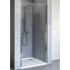 HSK New Style 800x1920mm nyílóajtó, emelő-süllyesztő mechanika, átlátszó, alu matt