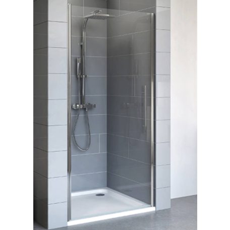 HSK New Style 800x1920mm nyílóajtó, emelő-süllyesztő mechanika, átlátszó, alu matt