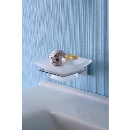 1416-02 AQUALINE APOLLO szappantartó, tejüveg