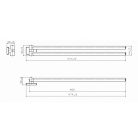 1416-15 AQUALINE APOLLO törölközőtartó, króm