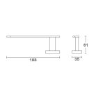 1416-17 AQUALINE APOLLO WC-papírtartó, króm