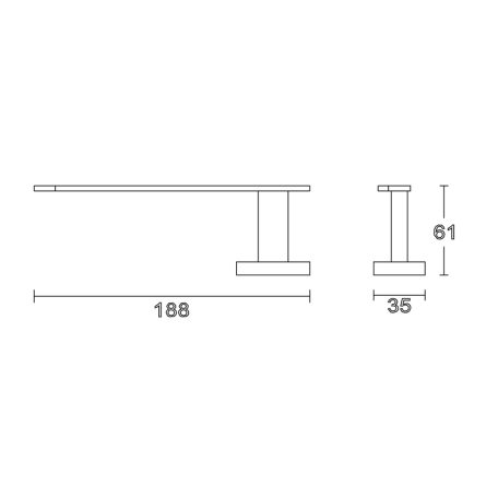 1416-17 AQUALINE APOLLO WC-papírtartó, króm