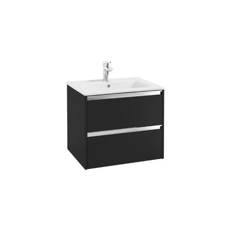 Defra FONTE D60 Függesztett mosdótartó szekrény (matt fekete), 59x50x45,8 cm