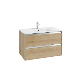   Defra FONTE D80 Függesztett mosdótartó szekrény (bükk), 79x50x45,8 cm