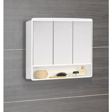 84132 AQUALINE LYMO tükrösszekrény 59x54x17,5 cm, világítás nélkül, fehér