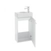   O NAS KIM 40 Függesztett bútor mosdóval, 38,5x60x210 cm, magasfényű fehér ajtóval