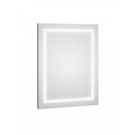 Defra DOT LED L60 tükör világítással, matt fekete keret, 60x80x2,9 cm