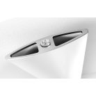 SAPHO RIDEA OTHELLO MONO SLIM fürdőszobai radiátor, 300x1890mm, matt fehér 