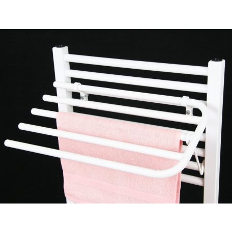 SAPHO AQUALINE Lehajtható szárító 4 törölközőnek ORBIT radiátorokhoz, fehér