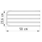 SAPHO AQUALINE Lehajtható szárító 4 törölközőnek ORBIT radiátorokhoz, fehér