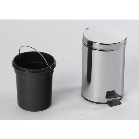 27103 AQUALINE SIMPLE LINE Szemetes kosár, 3l, csiszolt inox