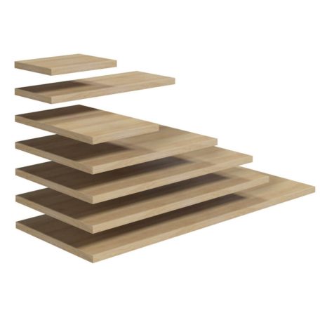 O NAS UNI BLAT 80 Bútorra rakható pult, 800x460x25mm, Tölgy