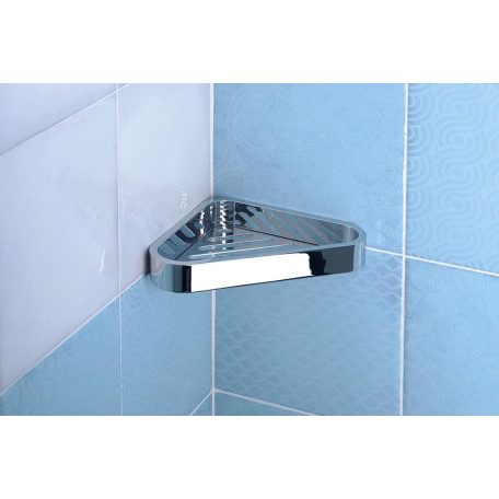 3283 SMART sarokpolc zuhanyzóba, 170x30x170mm, króm