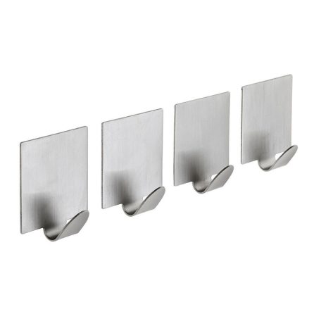 33209 Öntapadó fogas, inox, 4db