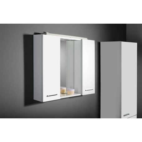 45025 AQUALINE ZOJA tükrösszekrény halogén világítással, 70x60x14 cm, fehér