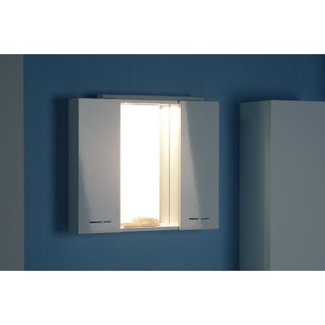 45025 AQUALINE ZOJA tükrösszekrény halogén világítással, 70x60x14 cm, fehér