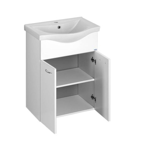 SAPHO AQUALINE KERAMIA FRESH mosdótartó szekrény, 51x74x34cm, fehér, mosdó nélkül
