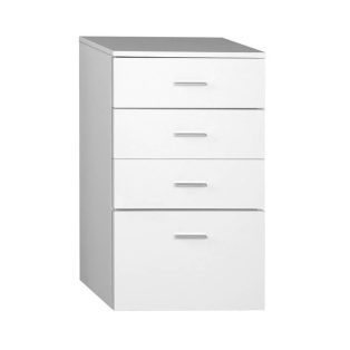 50308 AQUALINE ZOJA/KERAMIA FRESH állószekrény, fiókokkal, fehér, 50x78x29?cm