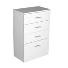 50308 AQUALINE ZOJA/KERAMIA FRESH állószekrény, fiókokkal, fehér, 50x78x29?cm