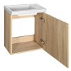  SAPHO AQUALINE ZOJA mosdótartó szekrény, mosdó nélkül, jobbos, 44x50x23,5cm, platina tölgy