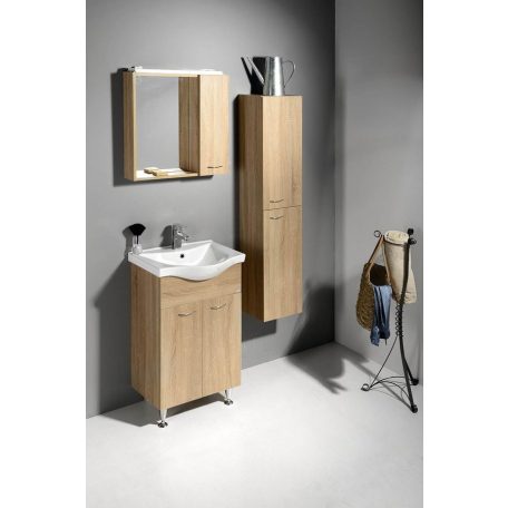 51157 AQUALINE ZOJA/KERAMIA FRESH állószekrény, univerzális nyitási irány L/R platina tölgy 30x