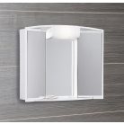 541202 AQUALINE ANGY tükrösszekrény 59x50x15 fehér, műanyag