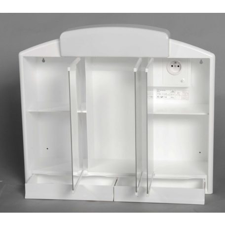 541302 AQUALINE RANO tükrösszekrény 59x51x16 fehér, műanyag