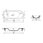 06 573090020010 Pia 900 mosdó, 0 túlfolyó, 0 csaplyuk