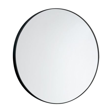 SAPHO AQUALINE kerek tükör, akasztó nélkül, 60cm, matt fekete