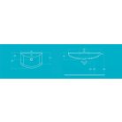 6065 AQUALINE ZERO mosdó, kerámia 65x46?cm