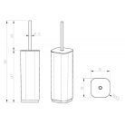 633408 AQUALINE SEVENTY WC-kefe, szürke