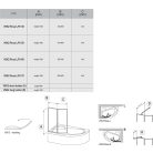 Ravak Kádparaván VSK2 ROSA 140  balos Transparent