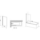 Ravak Kádparaván PVS1-80 szatén + Transparent