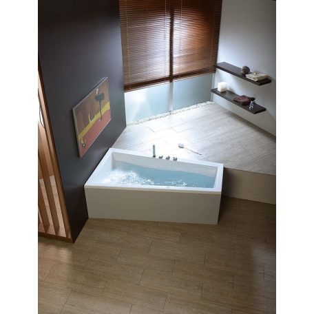 SAPHO POLYSAN ANDRA L asszimetrikus kád, balos, 170x90x45cm