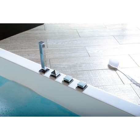 SAPHO POLYSAN ANDRA L asszimetrikus kád, balos, 170x90x45cm