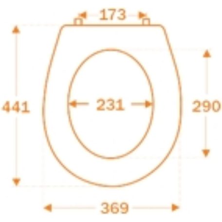 06 8605027402244 Ohajo WC ülőke Soft-close zsanérral