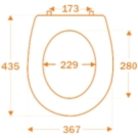 06 8605027402329 Arena WC ülőke rozsdamentes zsanérral